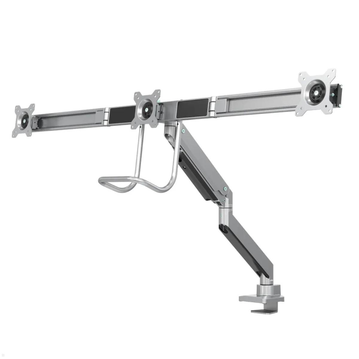 Monitorhalterung für 3 Monitore silber - Neomounts NM-D775DX3SILVER, höhenverstellbar Monitorhalterung für 3 Monitore silber - Neomounts NM-D775DX3SILVER, höhenverstellbar