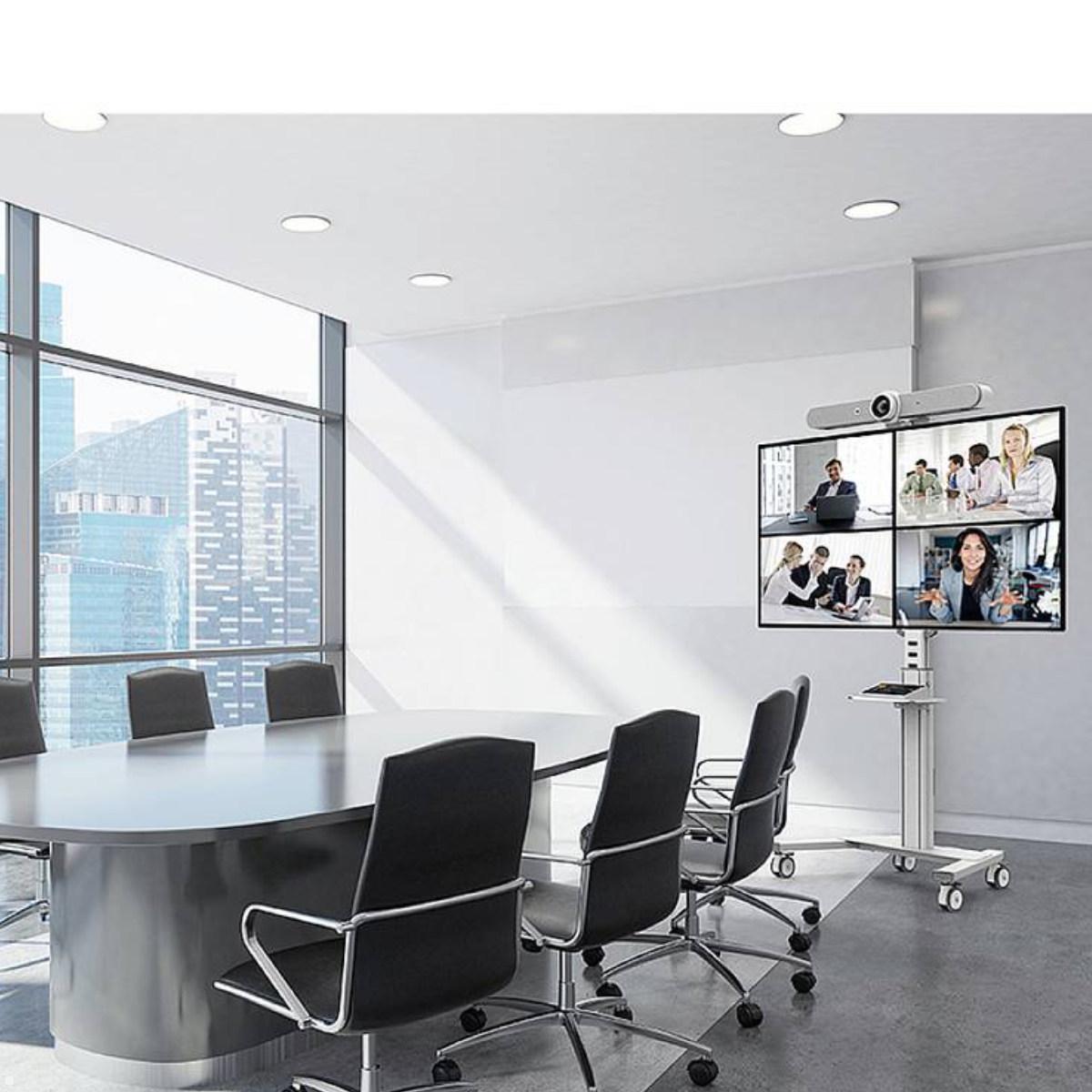Neomounts FL50S-825WH1 mobiler TV Bodenständer 37 - 75 Zoll, weiß Anwendung Konferenzraum Neomounts FL50S-825WH1 mobiler TV Bodenständer 37 - 75 Zoll, weiß Anwendung Konferenzraum