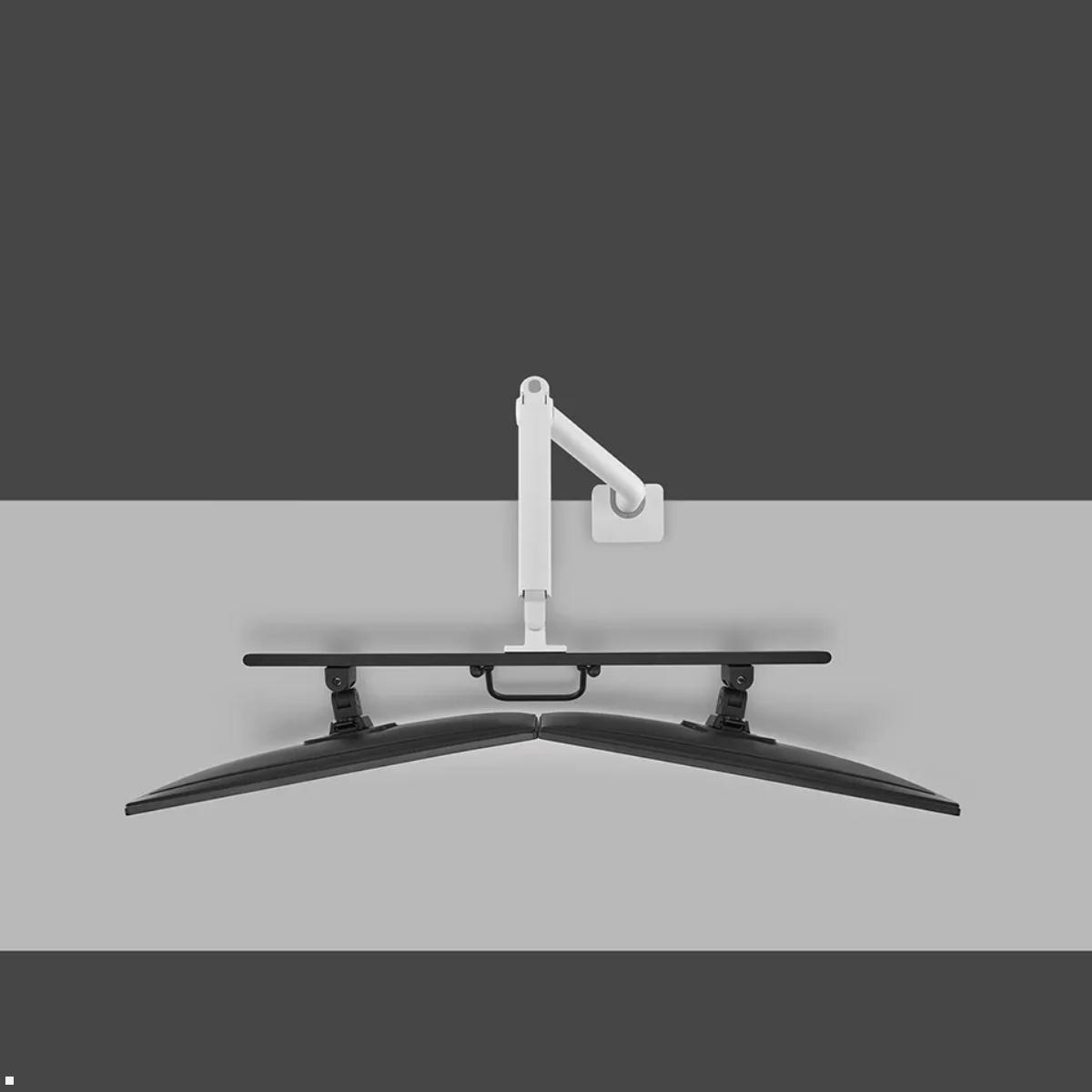 Neomounts DS75S-950WH2 Monitorhalterung für 2 Monitore bis 27 Zoll, weiß, Draufsicht Neomounts DS75S-950WH2 Monitorhalterung für 2 Monitore bis 27 Zoll, weiß, Draufsicht