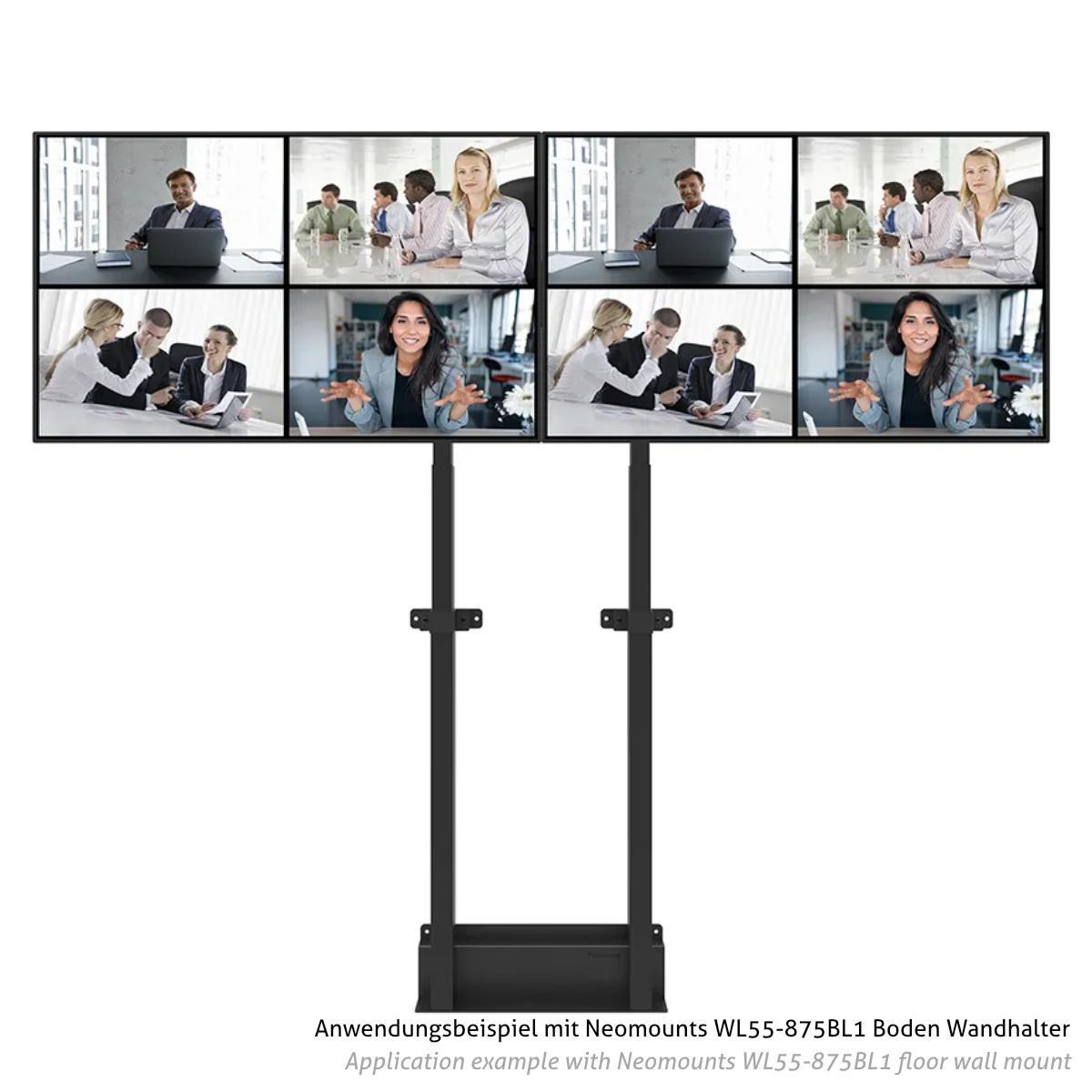 Neomounts ADM-875BL2 Zubehör VESA Adapter für Monitorhalter auf 2 Monitore, schwarz Anwendung WL55-875BL1 Neomounts ADM-875BL2 Zubehör VESA Adapter für Monitorhalter auf 2 Monitore, schwarz Anwendung WL55-875BL1