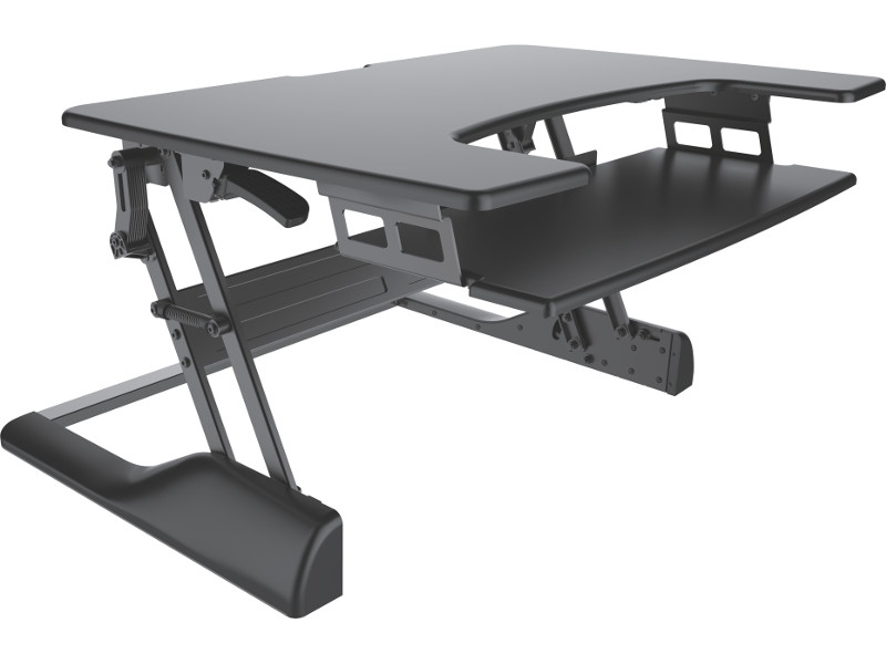 NewStar NS-WS100 Steh-Sitz Arbeitsplatz, schwarz