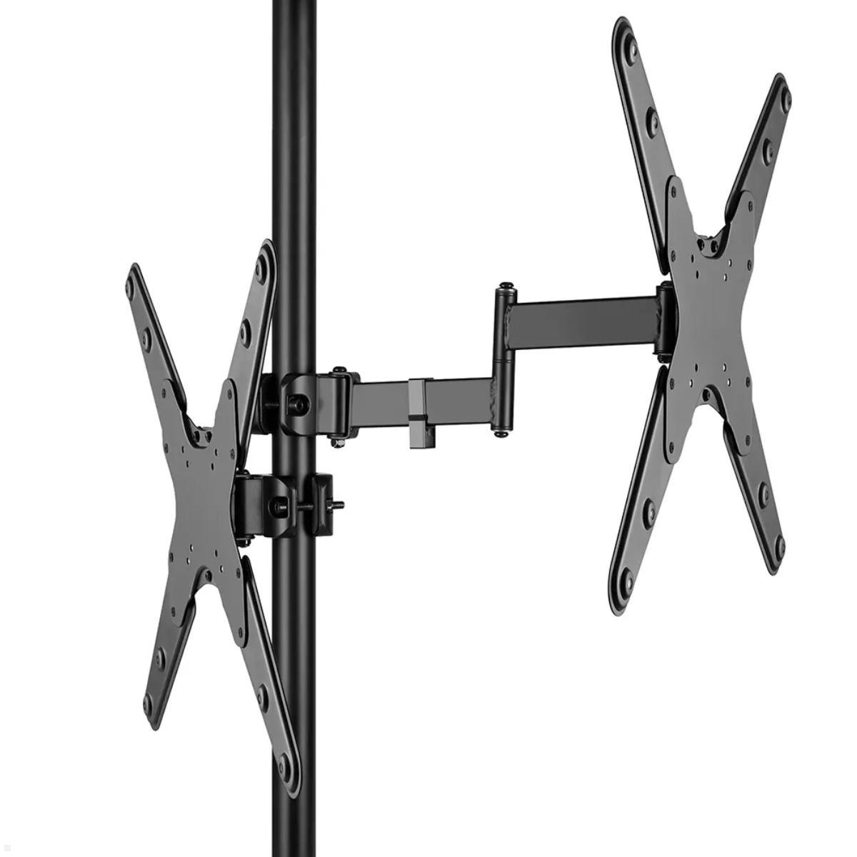 Neomounts FL40-450BL14 Monitor Rohrhalterung 3 Drehpunkte 32-55 Zoll, Stange Neomounts FL40-450BL14 Monitor Rohrhalterung 3 Drehpunkte 32-55 Zoll, Stange