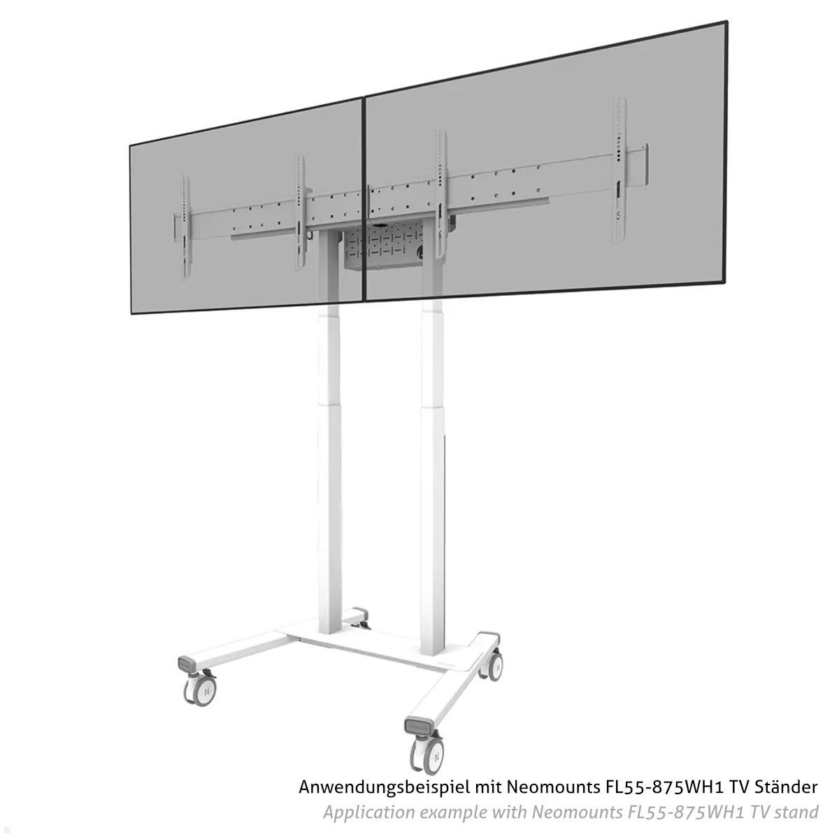 Neomounts ADM-875WH2 Zubehör VESA Adapter für Monitorhalter auf 2 Monitore, weiß Anwendung mit TV Ständer Neomounts ADM-875WH2 Zubehör VESA Adapter für Monitorhalter auf 2 Monitore, weiß Anwendung mit TV Ständer
