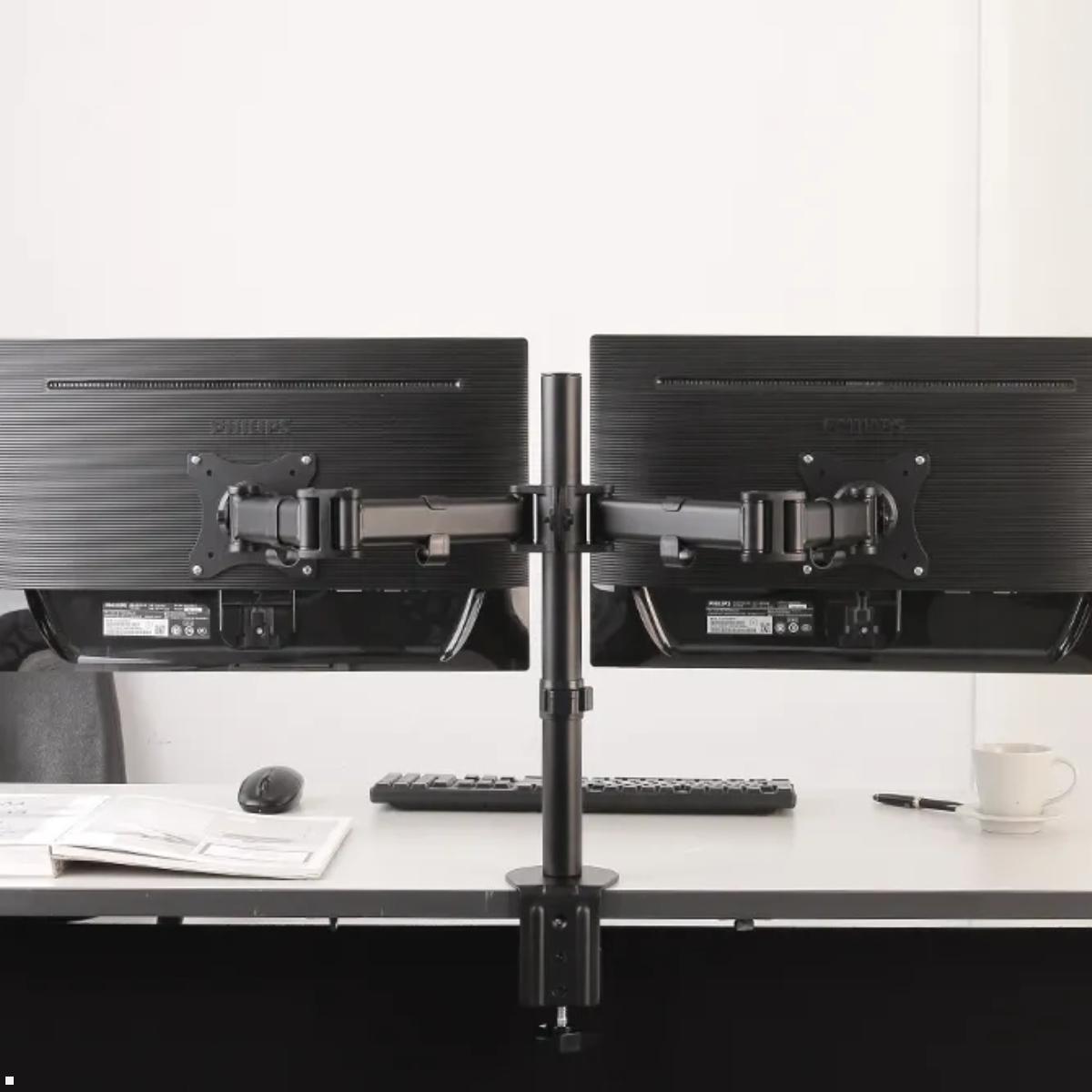 Neomounts Select NM-D135D Dual-Monitor Tischhalter, Anwendung Büro Neomounts Select NM-D135D Dual-Monitor Tischhalter, Anwendung Büro
