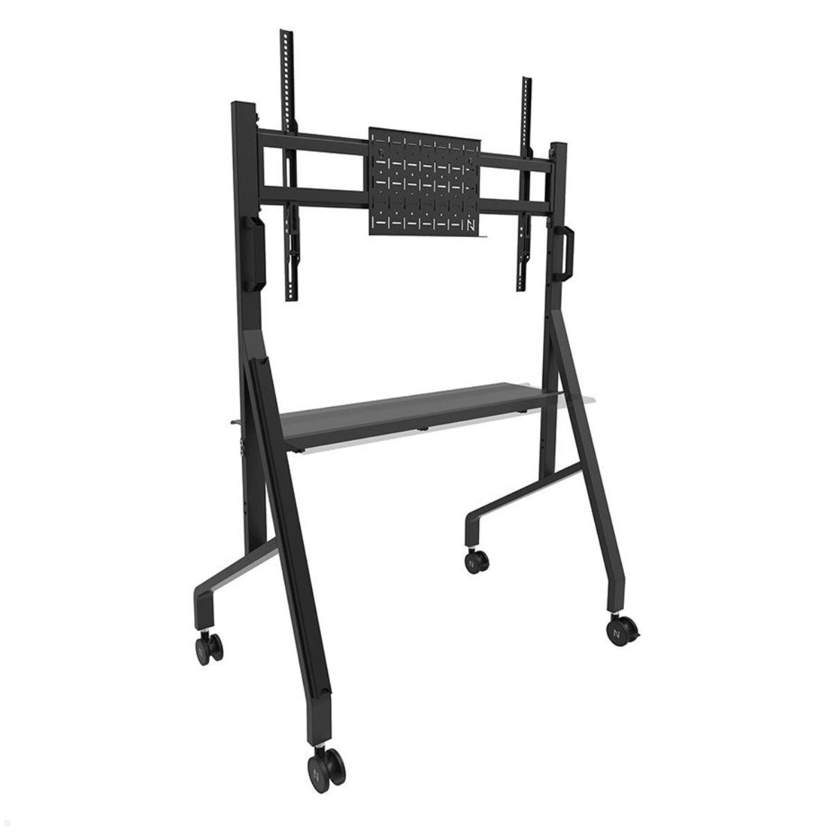 Neomounts FL50-525BL1 mobiler TV Bodenständer von 55 bis 86 Zoll, schwarz integrierte Kabelführung Neomounts FL50-525BL1 mobiler TV Bodenständer von 55 bis 86 Zoll, schwarz integrierte Kabelführung