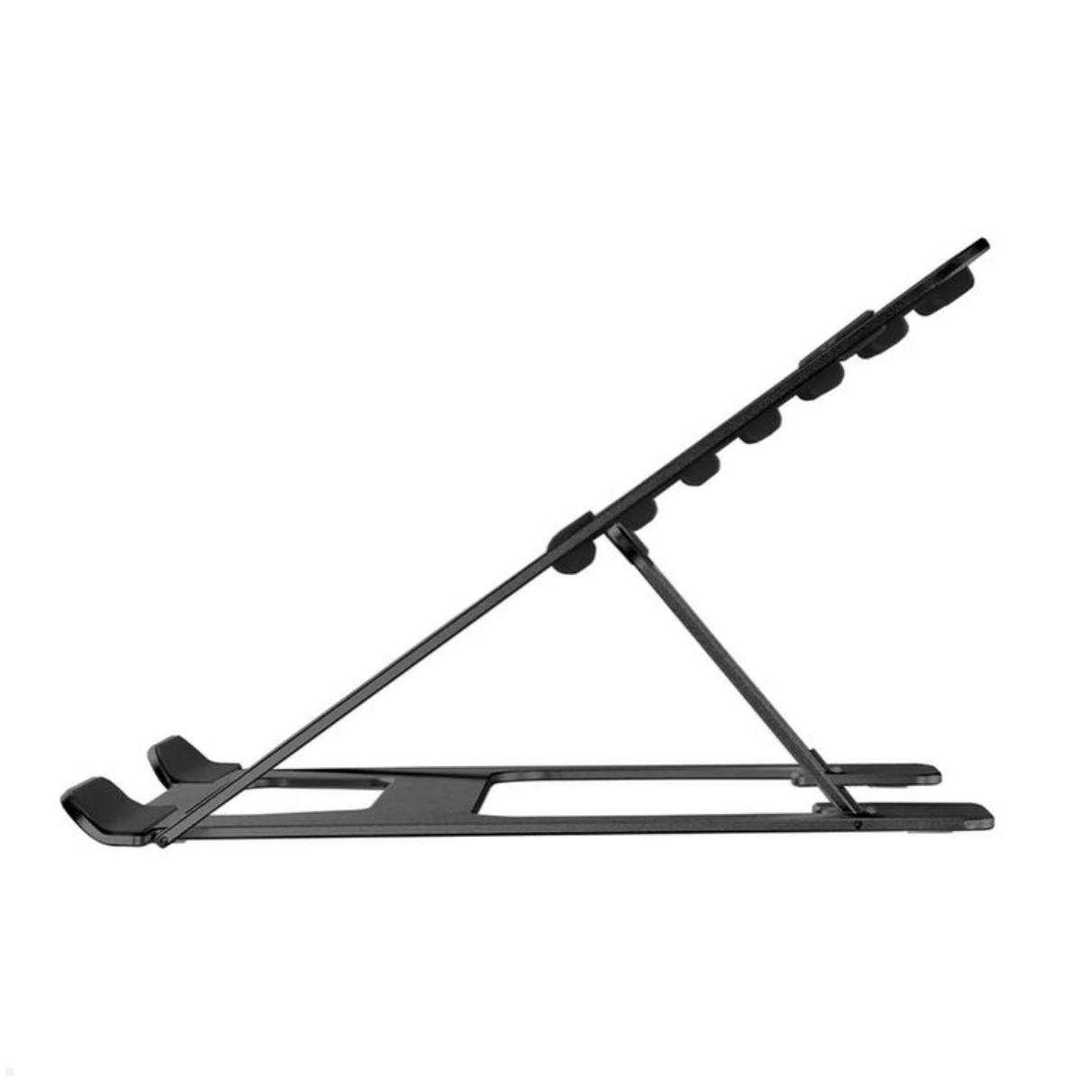 Neomounts NSLS085BLACK Laptopständer bis 17 Zoll, höhenverstellbar, schwarz Seitenansicht Neomounts NSLS085BLACK Laptopständer bis 17 Zoll, höhenverstellbar, schwarz Seitenansicht