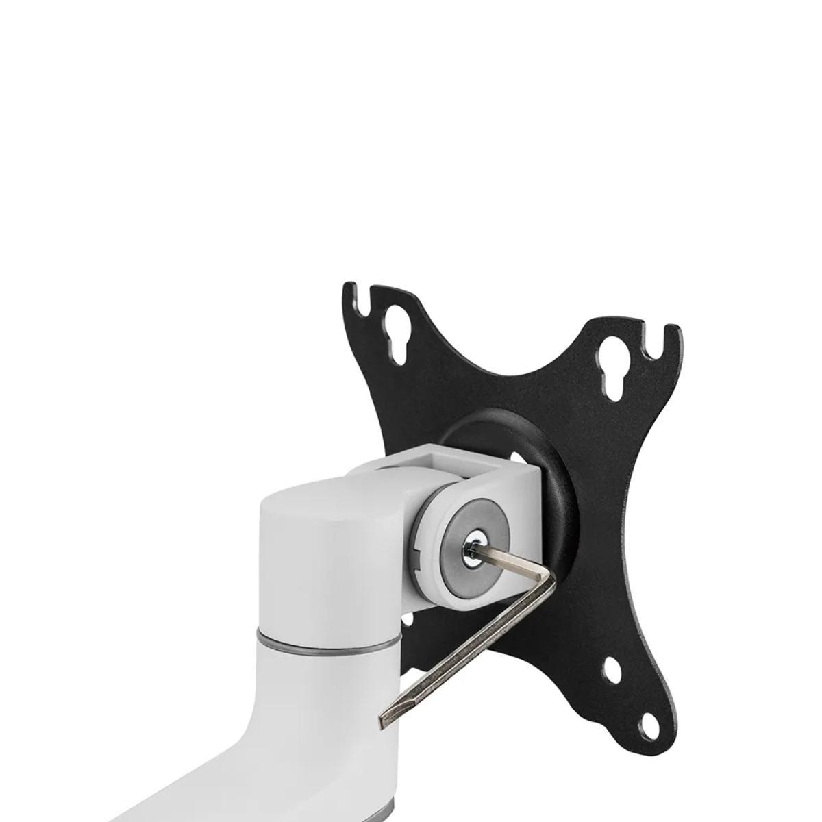 Neomounts DS60-425WH1 Monitor Tischhalterung 17-27 Zoll, Detailansicht Neomounts DS60-425WH1 Monitor Tischhalterung 17-27 Zoll, Detailansicht