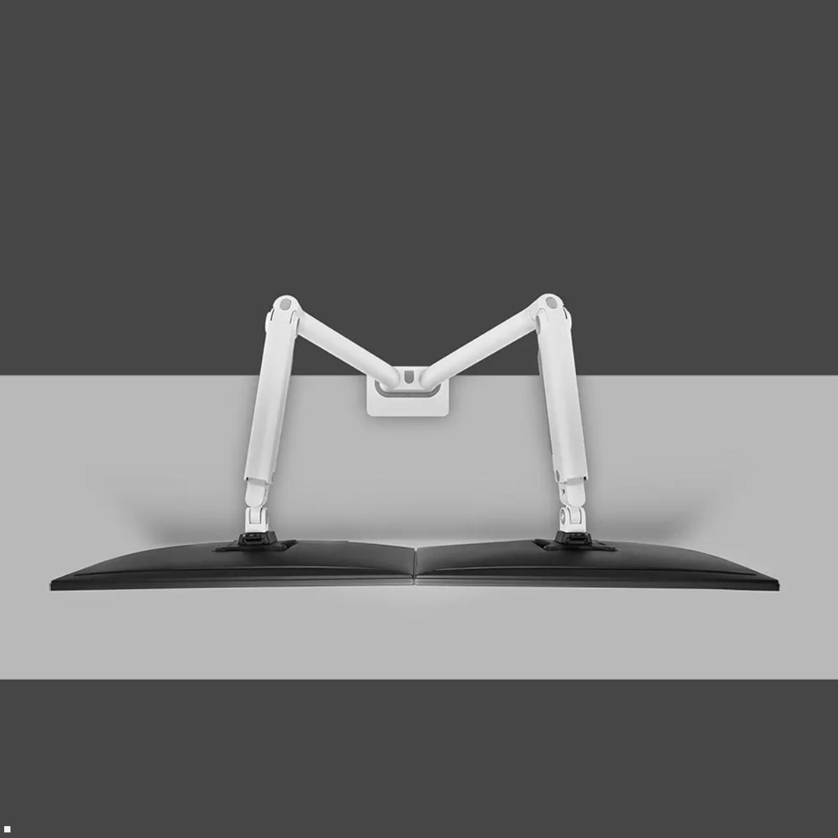 Neomounts DS70S-950WH2 Monitorhalterung für 2 Monitore bis 35 Zoll, weiß, Draufsicht Neomounts DS70S-950WH2 Monitorhalterung für 2 Monitore bis 35 Zoll, weiß, Draufsicht