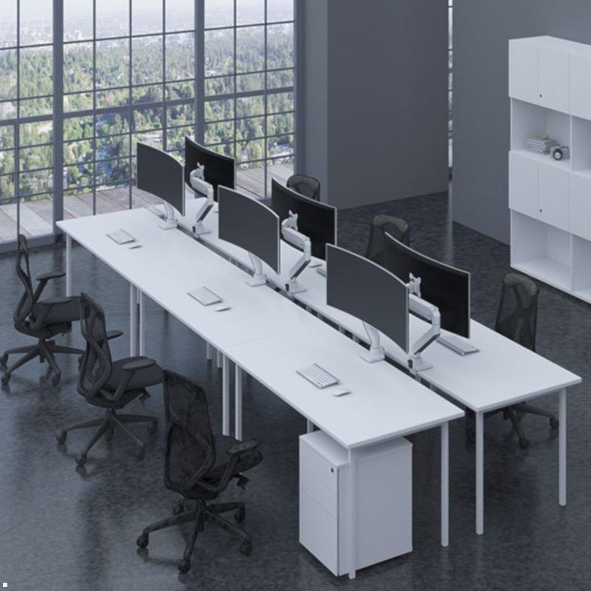 Neomounts NM-D775WHITEPLUS Tischhalterung für Curved Monitore bis 49Zoll, Anwendungsmöglichkeit Neomounts NM-D775WHITEPLUS Tischhalterung für Curved Monitore bis 49Zoll, Anwendungsmöglichkeit